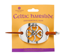 Load image into Gallery viewer, LARGE SHAMROCK HAIRSLIDE
